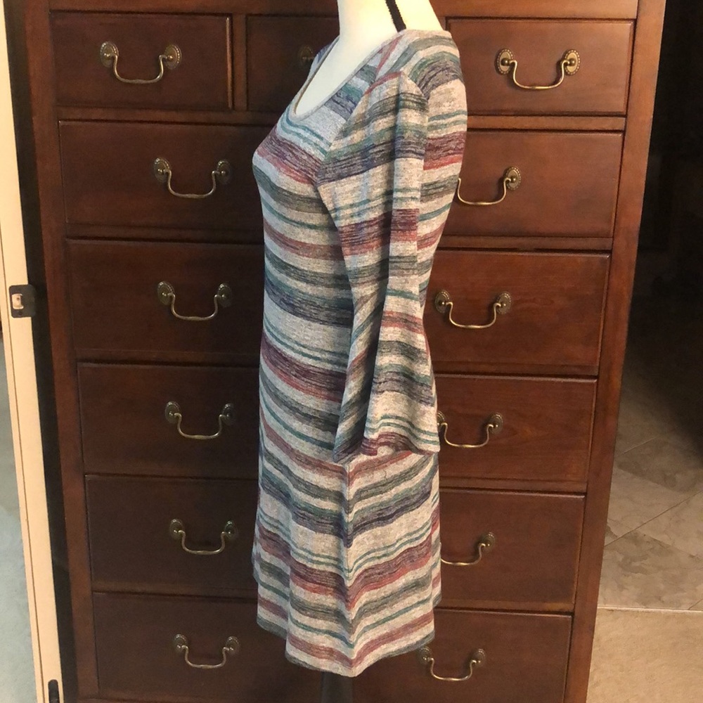 Market & Spruce sz SP dress.  Gray with horizontal stripes, super comfortable